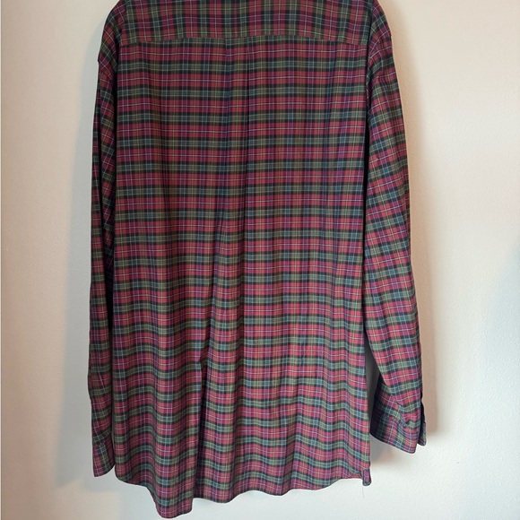 Ralph Lauren Men's Plaid Shirt - Red and Green - Picture 4 of 4